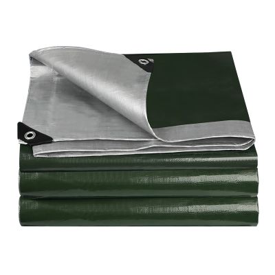 Woven Tarp with Eyelets, 5 x 18 m, Waterproof and UV-Resistant, 140 g