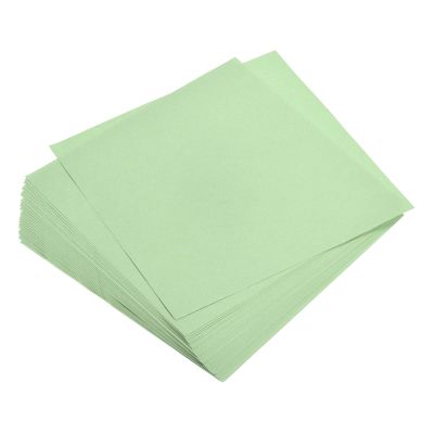 50 Sheets Double-Sided Light Green Origami Paper, 5.9 x 5.9 in