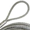 DQ-PP Coated Steel Cable with Loops, 0.8 m, 3 mm / 4 mm view 2