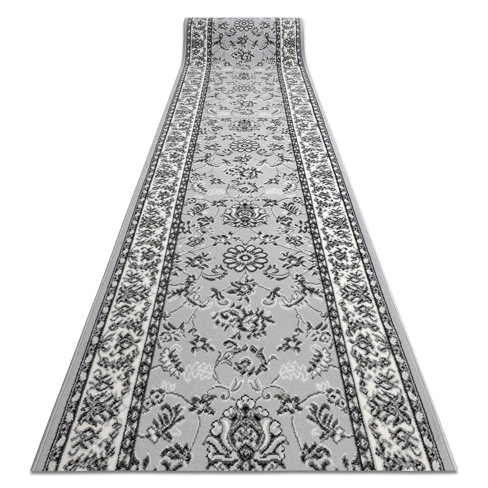 rugsx BCF MORAD Klasyk Classic Gray Runner, 120 x 910 cm
