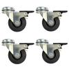 Tecnokit Set of 4 Heavy-Duty 50 mm Swivel Casters with Brakes view 1
