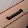 Stahlia 5-Pack Matte Black Stainless Steel Cabinet Handles, 224 mm Hole Spacing, 15 x 15 mm Profile, with Screws view 4