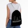 Fabulous Drawstring Gym Bag Black Houston Minimalist United States Travel America 12 L view 3