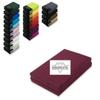 EXKLUSIV HEIMTEXTIL 2-Pack Jersey Fitted Sheets, 180–200 x 200 cm, 100% Cotton, OEKO-TEX Certified, Bordeaux view 1