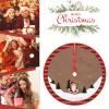 Mateju Round Christmas Tree Skirt, 28 in, Green Tree Design view 3