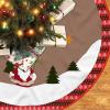 Mateju Round Christmas Tree Skirt, 28 in, Green Tree Design view 4