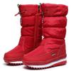 Women's Zipper Snow Boots, Waterproof Fur-Lined Non-Slip, Size 40 view 1