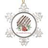 Baking Dessert Food Christmas Ornament for Kids, Chocolate-Frosted Donut Christmas Stocking Filler Gift, Eat Drink And Be Merry Christmas Tree Decoration view 1