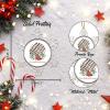 Baking Dessert Food Christmas Ornament for Kids, Chocolate-Frosted Donut Christmas Stocking Filler Gift, Eat Drink And Be Merry Christmas Tree Decoration view 2