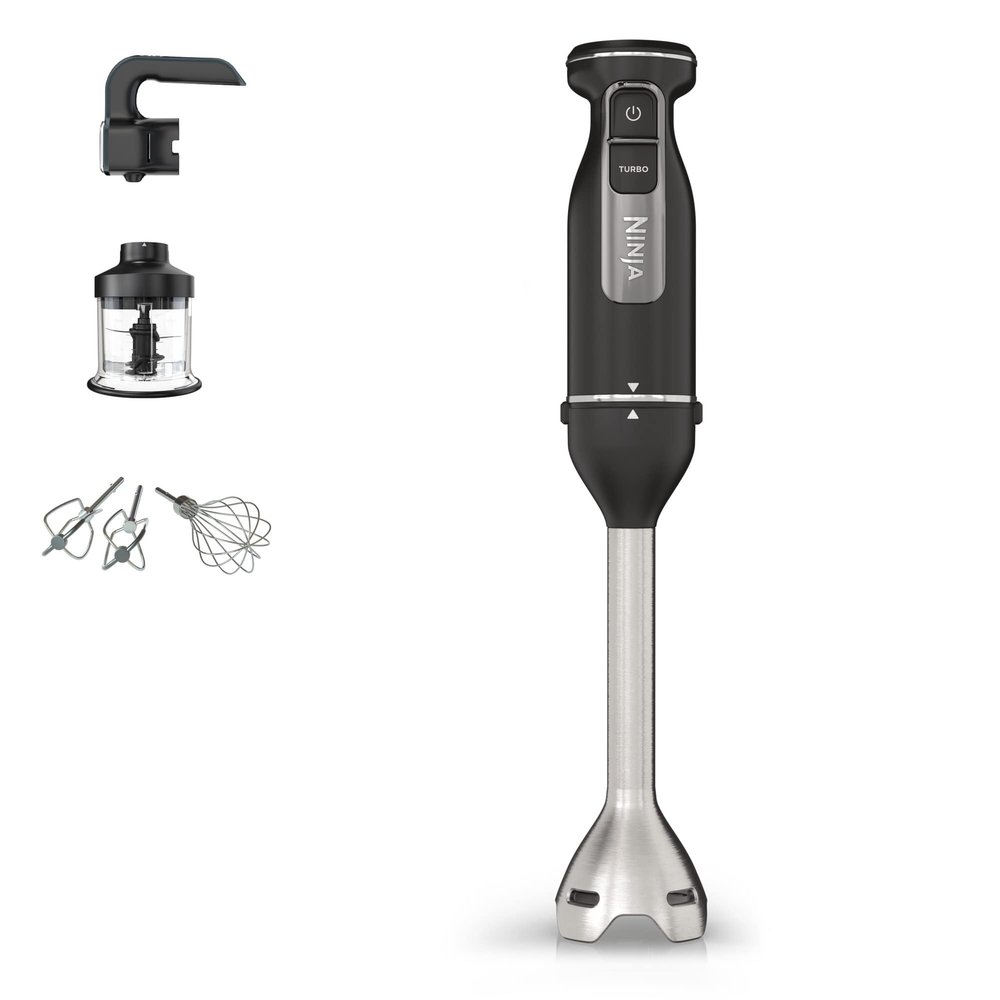 Ninja Foodi 3-in-1 Immersion Blender, Hand Mixer & Chopper, 850W, Black CI100EU