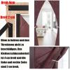 Magnetic Thermal Door Curtain, Cold and Heat Protection, Waterproof, Red, 190 x 250 cm view 4