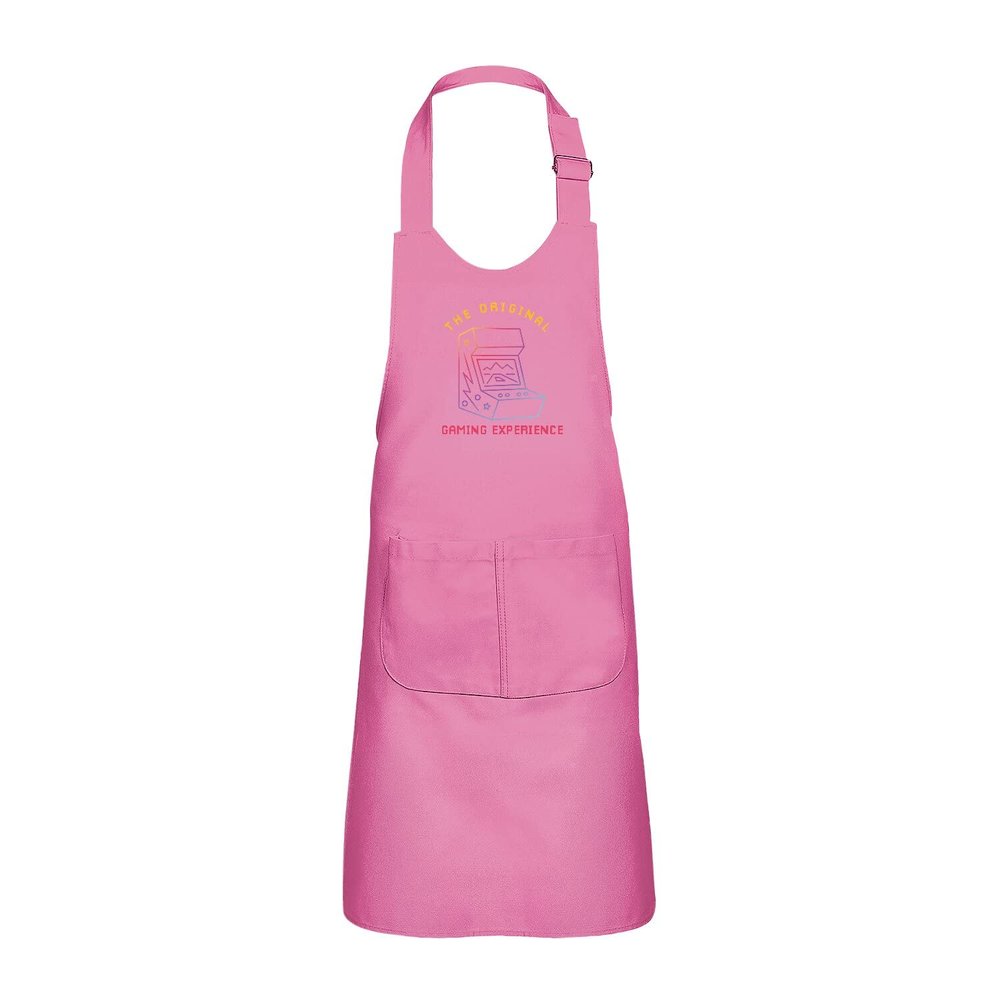 Fabulous Children's Apron, 2 Pockets, Kitchen, Pink, Original Video Game Retro Gaming