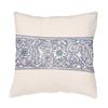 Fabulous Turquoise Sequin Pillow Cover, Flower Wrap Medieval Baroque Ornament view 3