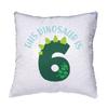 Fabulous Blue Sequin Cushion Cover – This Dinosaur Is 6 Birthday Party Theme view 3