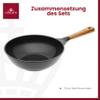 Gerlach Natur Ceramic-Coated Wok Frying Pan, 28 cm view 4