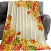 Cozy Blanket 80 x 150 cm, 3D Autumn Maple Leaf Flannel Fleece Throw view 1