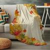 Cozy Blanket 80 x 150 cm, 3D Autumn Maple Leaf Flannel Fleece Throw view 3