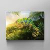 DotComCanvas Motivational Jungle Chameleon Wall Art, Green/Blue/Red “BE ADOPTABLE” English Version, 40 × 30 cm, Black view 4