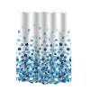 Rifuli Waterproof Polyester Fabric Shower Curtain Liner, White, Machine Washable, Hotel Quality (D, One Size) view 1