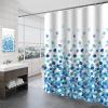 Rifuli Waterproof Polyester Fabric Shower Curtain Liner, White, Machine Washable, Hotel Quality (D, One Size) view 2