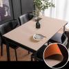 FANIVIN PU Table Mat, Double-Sided, Waterproof, Khaki + Orange, 80 x 135 cm view 2
