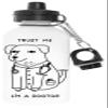 Capzy Dogtor Wei Pollutant-Free White Aluminum Water Bottle for Outdoors view 1