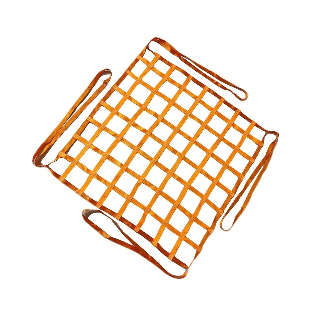 GUODDM Suspended Cargo Lifting Net, Flat Polyester Net, 0.3–3.5 Tons, 3 × 3 m, 15 cm Mesh, 2-Ton Capacity