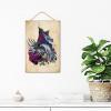 Skull, Skeleton and Crow with Rose Farmhouse Wall Decor, Wooden Sign, 20.3 x 30.5 cm view 3