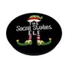 Social Studies Elf Christmas Gnome PopSocket with Interchangeable PopGrip view 2