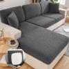 Rifuli Universal Sofa Cover, Stretch Polyester, Non-Slip, Dark Gray view 2