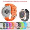 AEMALL 18/20 mm Silicone Band for Garmin Vivoactive 3/4S, Venu, Forerunner 645/245, Pink, 20 mm view 2