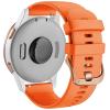 AEMALL 18/20 mm Silicone Band for Garmin Vivoactive 3/4S, Venu, Forerunner 645/245, Pink, 20 mm view 4