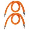Velvet Queue Barrier Rope, Orange, 140 cm/4.6 ft view 1