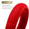 Velvet Queue Barrier Rope, 280 cm/9.2 ft, Orange view 4