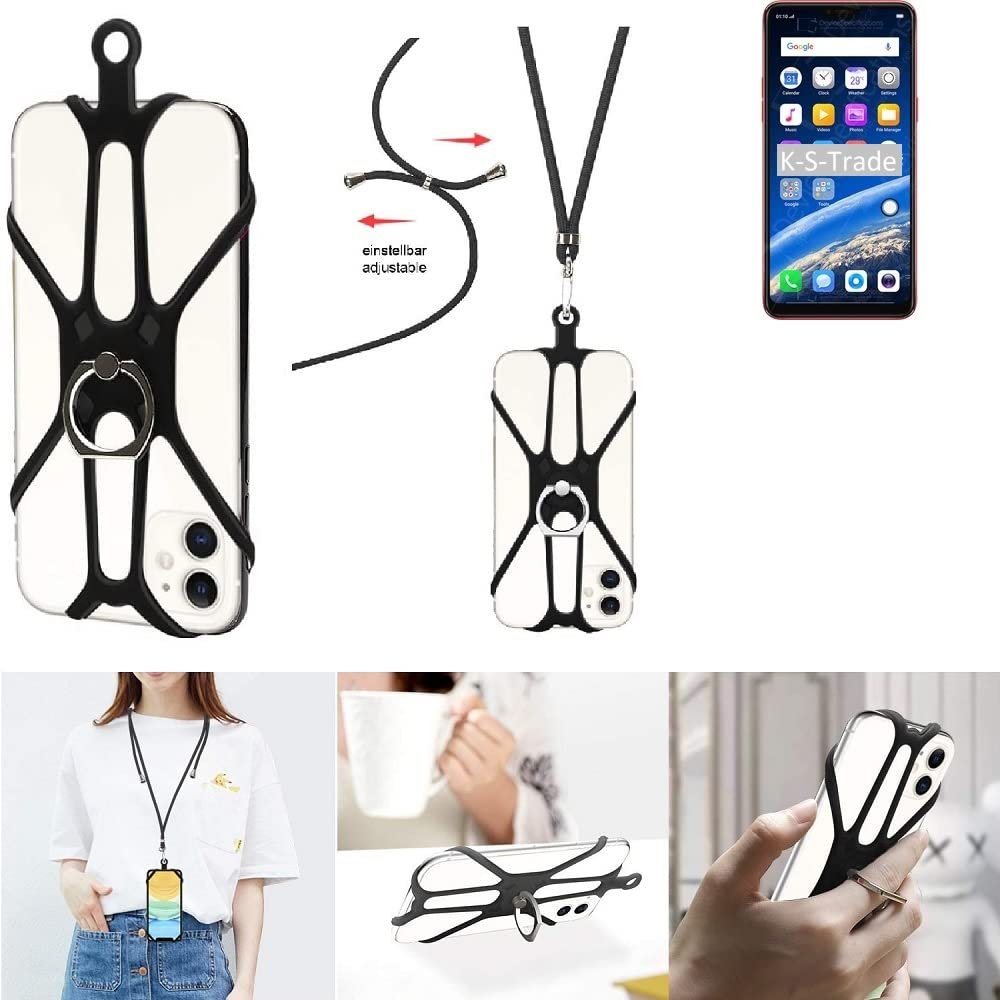 K-S-Trade 3-in-1 Phone Lanyard and Ring for Oppo F7 Youth