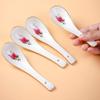 HIHELO 10-Piece Bone China Soup Spoon Set, 5.3-Inch view 4