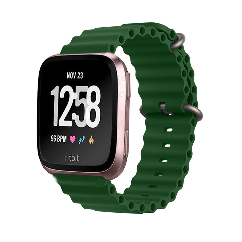 AireWiki Sport Replacement Band Compatible with Fitbit Versa 2, Versa Lite, Versa 3 & Sense, Green
