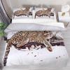 3-Piece Queen Duvet Cover Set, Breathable Tencel, Leopard Print view 1