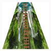 Siunwdiy 3D Hallway Runner Rug, Washable Non-Slip, Green, 80 x 200 cm view 1