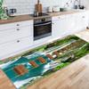 Siunwdiy 3D Hallway Runner Rug, Washable Non-Slip, Green, 80 x 200 cm view 4