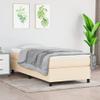 vidaXL Box Spring Bed Frame Cream 100x200 cm Fabric view 2