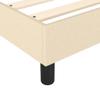 vidaXL Box Spring Bed Frame Cream 100x200 cm Fabric view 3