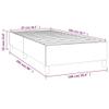 vidaXL Box Spring Bed Frame Cream 100x200 cm Fabric view 4