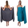 Betz 2-Pack XXL Bath Towels, 100 x 200 cm, 100% Cotton, Anthracite/Petrol view 1