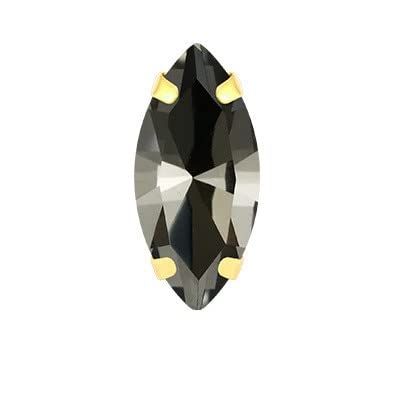 XINGMA Horse-Eye Colorful Sew-On Rhinestones with Gold-Claw Glass Crystals