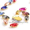 XINGMA Horse-Eye Colorful Sew-On Rhinestones with Gold-Claw Glass Crystals view 2