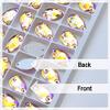 XINGMA Sew-On Rhinestone Crystal Drop Appliqués, 2 Holes, for Clothing, DIY Wedding Dresses and Shoes view 2