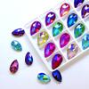 XINGMA Sew-On Rhinestone Crystal Drop Appliqués, 2 Holes, for Clothing, DIY Wedding Dresses and Shoes view 3