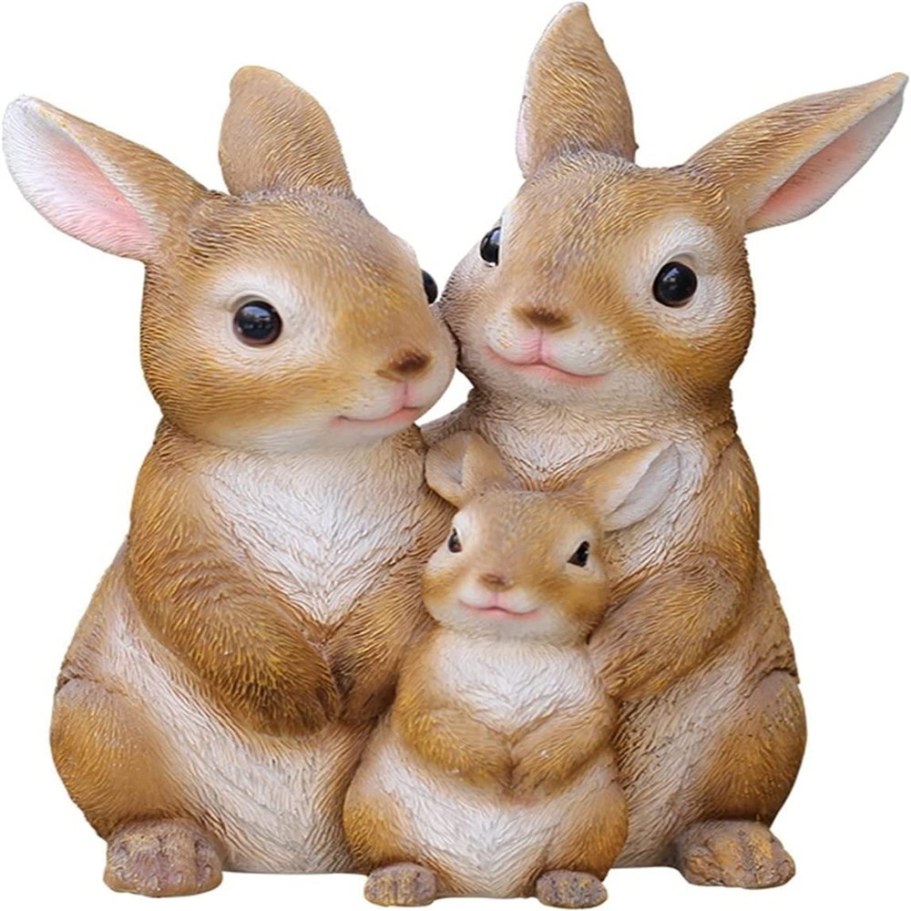 EdirFtra Resin Rabbit Garden Statue