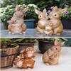 EdirFtra Resin Rabbit Garden Statue view 2
